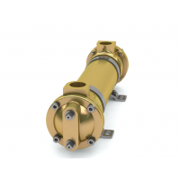 funke BCF系列管式換熱器：材質是黃銅，熱交換面積從0.11 m2到11.45 m2